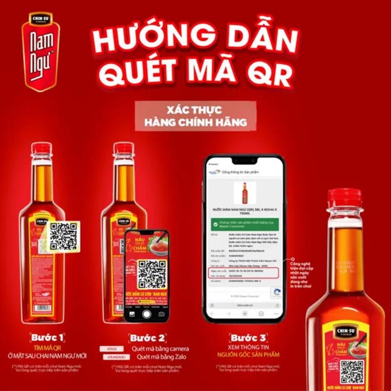 Hướng dẫn check mã QR kiểm tra nguồn gốc Nam Ngư